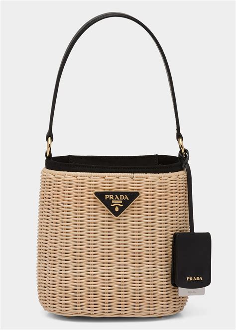 prada midollino straw clutch|Prada Straw Midollino Small .